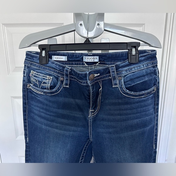 Vigoss Red, White & Blue detailed Slim Boot Leg Jeans- Merica! - Picture 12 of 12